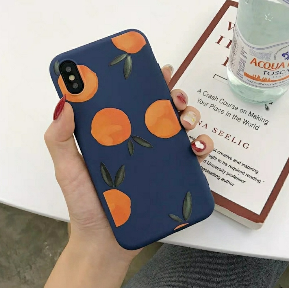iPhone 7/8/Plus/X/XS❤️vintage Orange phone cases - Picture 2 of 5